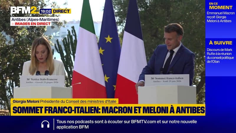 "Nos relations n'ont jamais été glaciales": Giorgia Meloni dit avoir des échanges sérieux avec Emmanuel Macron