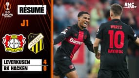 Résumé : Leverkusen 4-0 Häcken - Ligue Europa (1ère journée)