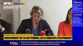 L'intersyndicale appelle à une journée de mobilisation le 18 septembre "y compris par la grève et la manifestation"