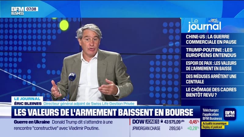 Guerre en Ukraine: les valeurs de l'armement baissent en bourse