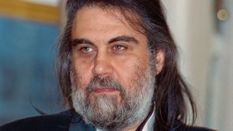 Le musicien grec Vangelis Papathanassiou en 1992 au ministère de la Culture à Paris.
