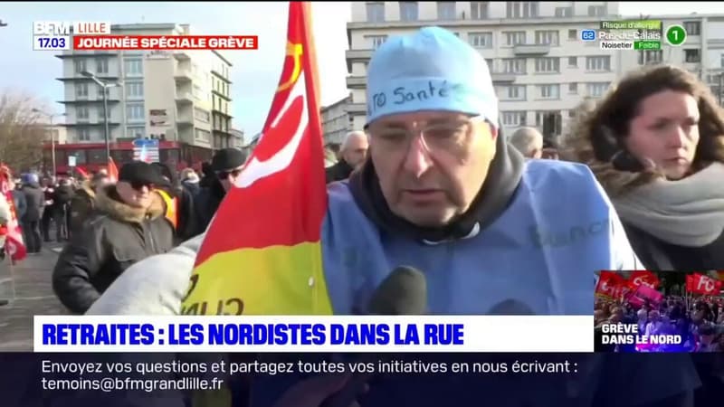 Nord: les travailleurs dans la rue contre la réforme des retraites