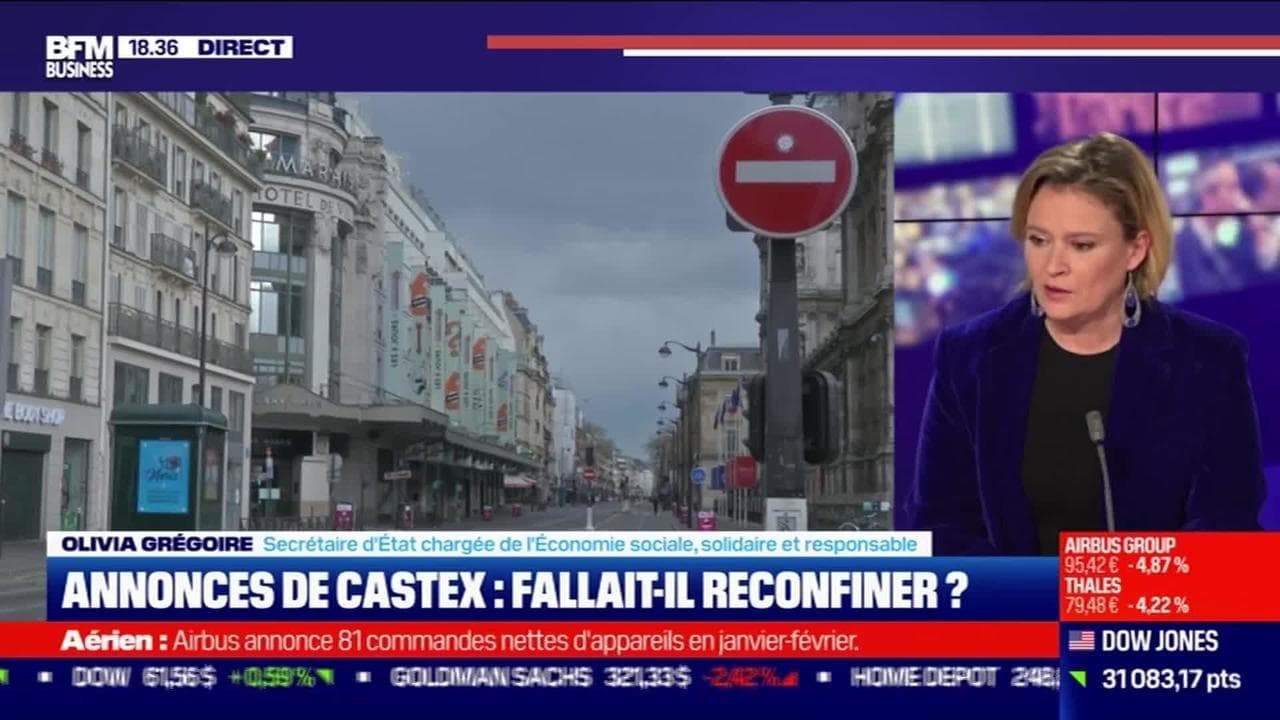 Olivia Grégoire (Secrétaire d'État) : Annonces de Castex ...