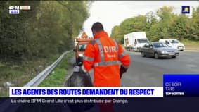 Nord-Pas-de-Calais: les agents des routes demandent du respect