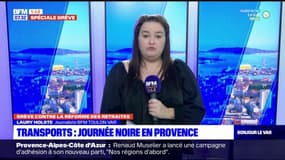 Grève dans les transports: journée noire en Provence