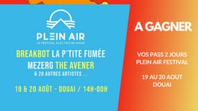A gagner : vos pass pour le Plein Air Festival à Douai (La P'tite Fumée, The Avener, Breakbot...)