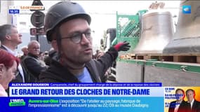L'accueil symbolique des huit cloches restaurées de Notre-Dame de Paris ce jeudi