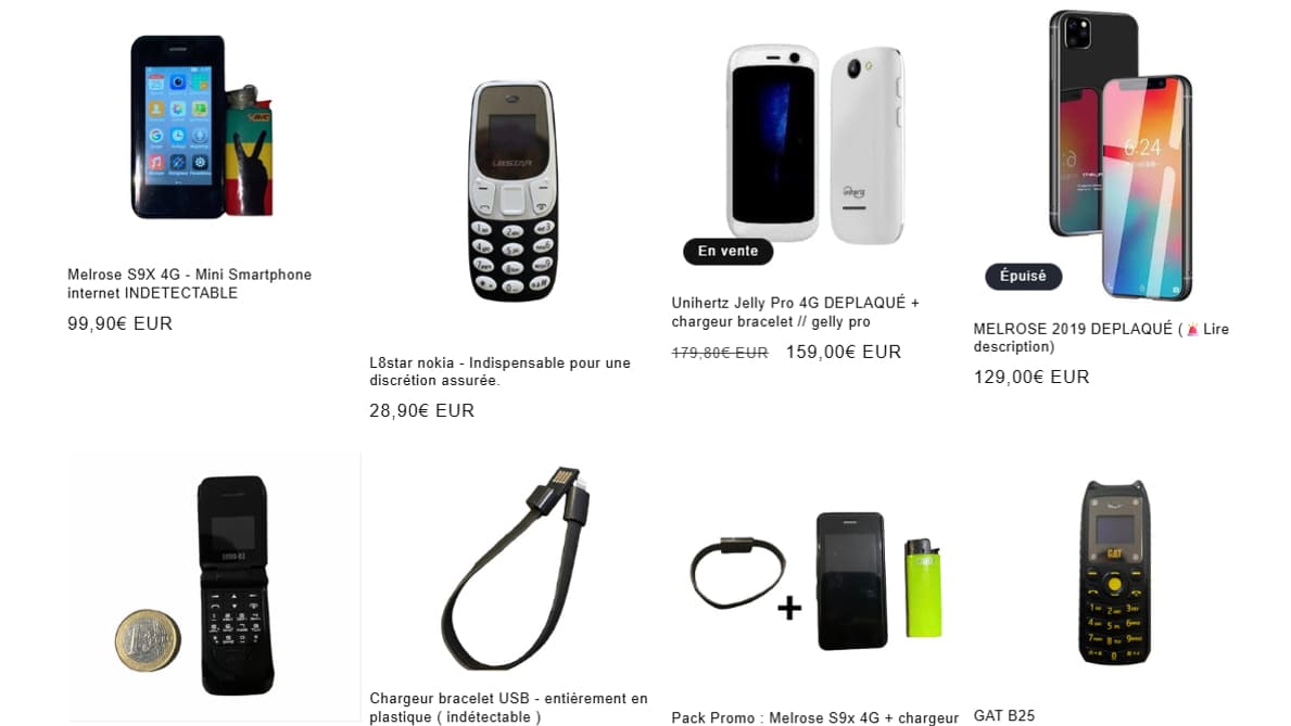 Les produits vendus sur Oportik Les produits vendus sur Oportik