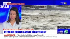 Tempête Aline: l'état des routes dans les Alpes-Maritimes après les intempéries