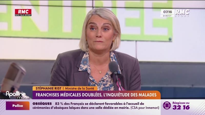 Franchises médicales : "des forfaits de responsabilité" pour la ministre de la Santé