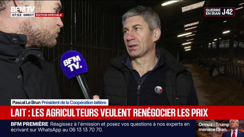 Lait: les agriculteurs veulent renégocier les prix