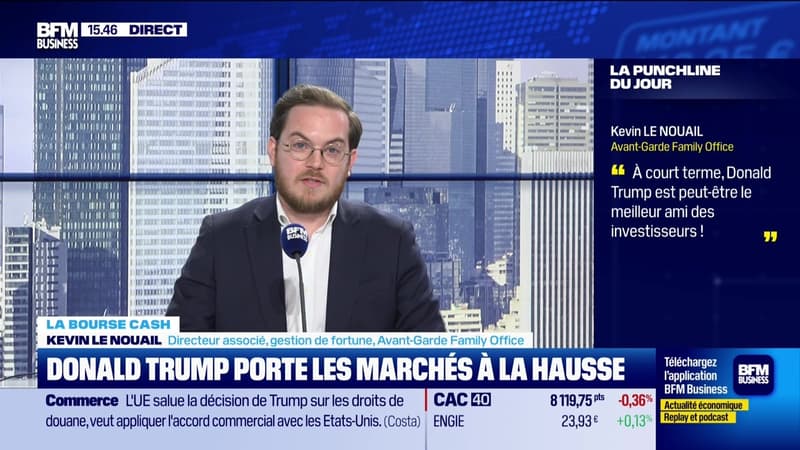 La bourse cash : "A court terme, Donald Trump est peut-être le meilleur ami des investisseurs" - 23/01