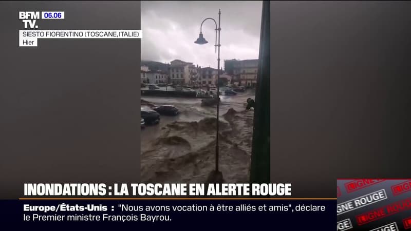 En Italie, la Toscane en alerte rouge pour inondations