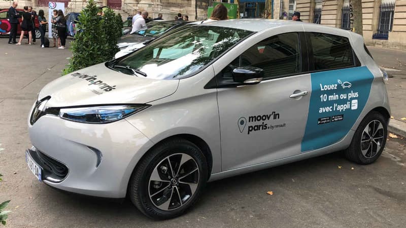 Moov'in Paris, le service de Renault propose des Zoé en autopartage.