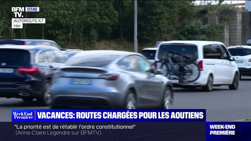 Malgré la météo capricieuse et le trafic dense, les Aoûtiens sont déterminés à rejoindre le Sud de la France pour leurs vacances
