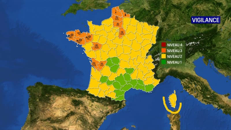 La Bretagne est en alerte orange neige-verglas. 
