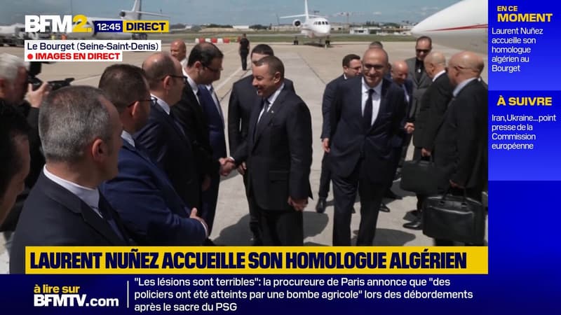 Laurent Nuñez accueille son homologue algérien au Bourget