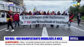 Défilé du 1er-Mai: entre 400 et 600 manifestants dans les rues de Nice