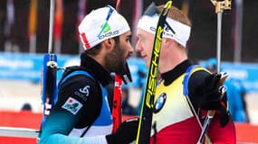 Martin Fourcade et Johannes Boe