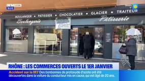 Rhône : les commerces ouverts le 1er janvier 2026