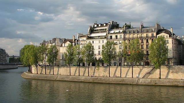 Appartements de l'île Saint-Louis, donnant sur la Seine