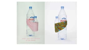Evian est l'affiche publicitaire préférée des Français.