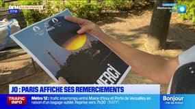 Jeux de Paris 2024: la ville remercie les Parisiens dans une campagne d'affichage