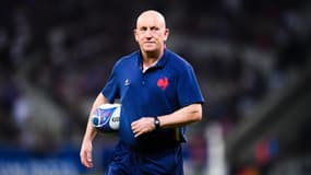Shaun Edwards avant le match France-Uruguay (27-12, Coupe du monde), le 14 septembre 2023