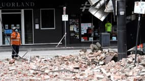 Une rue de Melbourne après le séisme de magnitude 5,9