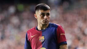 Le milieu de terrain du Barça Pedri, 27 août 2024 en Liga