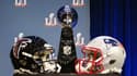 La 51e affiche du Super Bowl oppose les Falcons d'Atlanta aux Patriots de la Nouvelle-Angleterre.