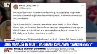 Sur X, Gérald Darmanin condamne "sans aucune réserve" les menaces de mort contre la présidente du tribunal après la condamnation de Nicolas Sarkozy