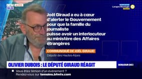 Libération d'Olivier Dubois: le député des Hautes-Alpes Joël Giraud réagit
