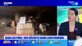 BFM NICE ET VOUS : À Juan-les-Pins le parking de cette résidence est un véritable dépotoire 