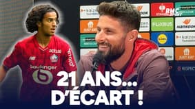 Lille : "On a 21 ans d'écart, c'est bizarre" s'amuse Giroud à la veille des 18 ans de Bouaddi