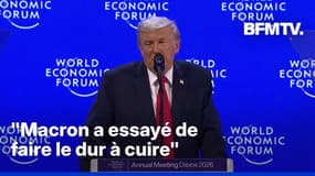 Donald Trump attaque Emmanuel Macron, assurant qu'il a "essayé de faire le dur à cuire"