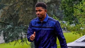 Wesley Fofana lors de son arrivée à Clairefontaine le 7 octobre 2024