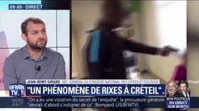 Créteil: "on est extrêmement démuni", déplore Jean-Rémi Girard, du syndicat des collèges et lycées