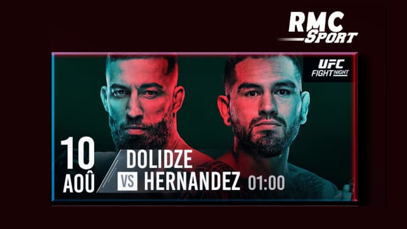 Dolidze - Hernandez : à quelle heure et sur quelle chaîne regarder le combat UFC Fight Night en direct ?
