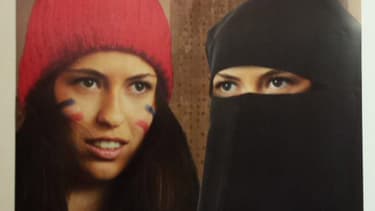 Wallerand de Saint-Just a présenté une nouvelle affiche de campagne lundi.
