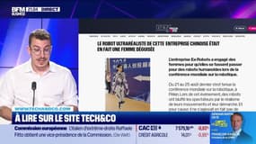À lire sur le site Tech&Co : le robot ultraréaliste de cette entreprise chinoise était en fait une femme déguisée, par Sylvain Trinel - 03/09
