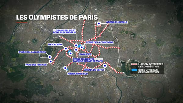 Les "olympistes", pistes cyclables aménagées entre les sites de compétition pour permettre aux visiteurs de s'y rendre à vélo.