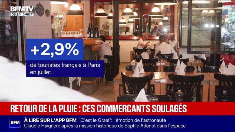 "Les gens préfèrent rester chez eux à l'ombre": la fin de la canicule et le retour de la pluie soulagent les commerçants