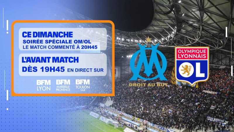 OM-OL commenté sur BFM Marseille Provence, BFM Lyon et BFM Toulon Var.