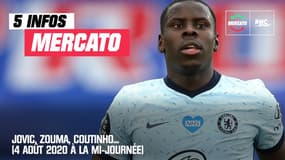 Jovic, Zouma, Coutinho... Les 5 infos mercato du 4 août 2020 à la mi-journée 