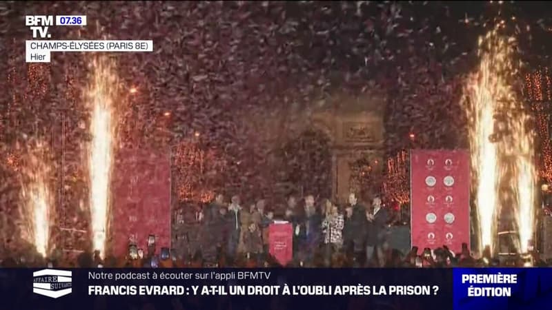 Le coup d'envoi des illuminations de Noël sur les Champs-Élysées