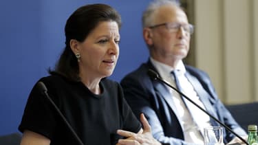 La ministre de la Santé Agnès Buzyn, lors d'une conférence de presse sur le projet de loi de vaccination obligatoire, le 5 juillet 2017 à Paris.