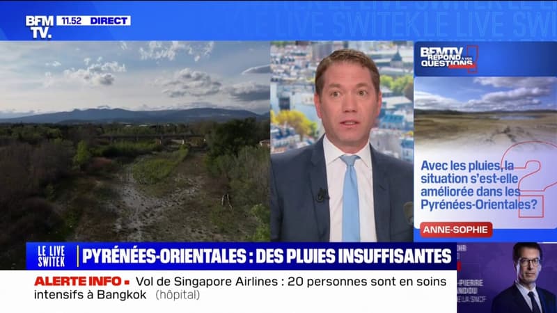 Regarder la vidéo Avec les pluies, la situation s'est-elle améliorée dans les Pyrénées-Orientales? BFMTV répond à vos questions