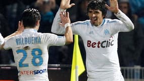 Lucho Gonzalez et Mathieu Valbuena