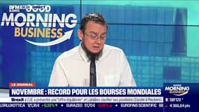 Novembre, mois record pour les bourses mondiales